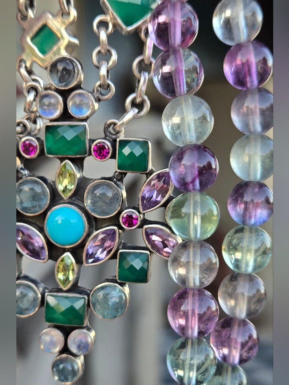 Nicky Butler RAJ COLLECTION LIMITED EDITION 925 Sterling Silver Necklace 63 gram - Picture 9 of 16